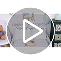 Waterproof Standard Pillow Protectors - Jersey Knit Zippered Covers, 4 Pack