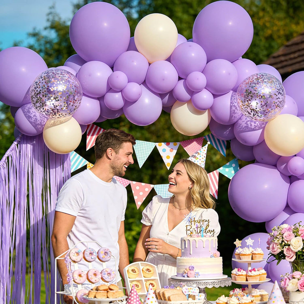 Pastel Purple Latex Balloons by [Brand Name] - 12 Inch, 110pcs for Birthday Parties & Baby Showers