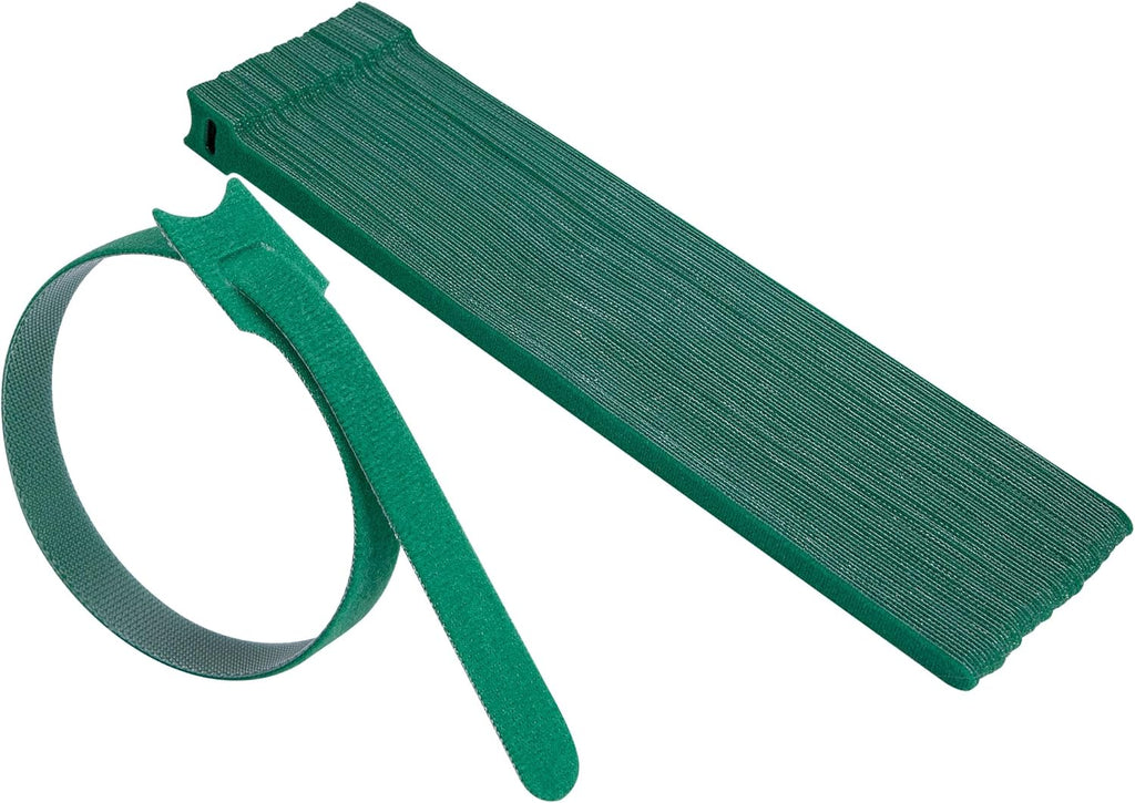 Skiennix 60 Pcs Christmas Garland Ties - 12" Adjustable Reusable Nylon Straps for Holiday Decor | Green