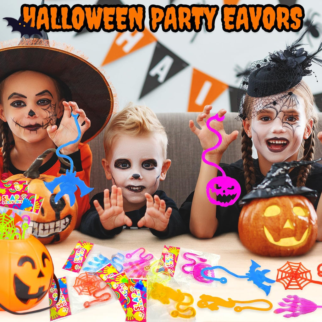 Skiennix Halloween Sticky Hands - Fun Party Favors for Kids | 100-300 Pcs for Boo Baskets & Treats