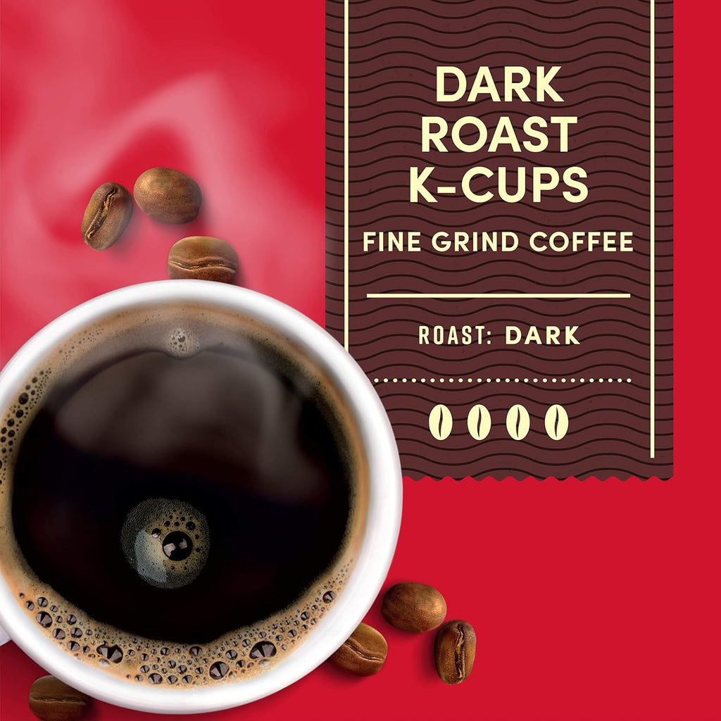 Tim Hortons Dark Roast Coffee K-Cup Pods - Compatible with Keurig Brewers | 100 Count