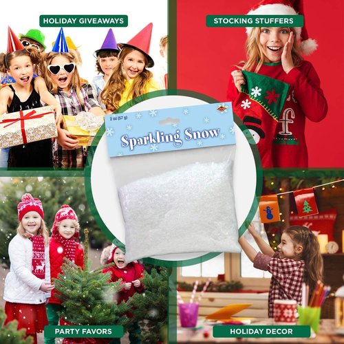 Beistle | Sparkling Snow Decoration - Pack of 3 for Festive Holiday Decor