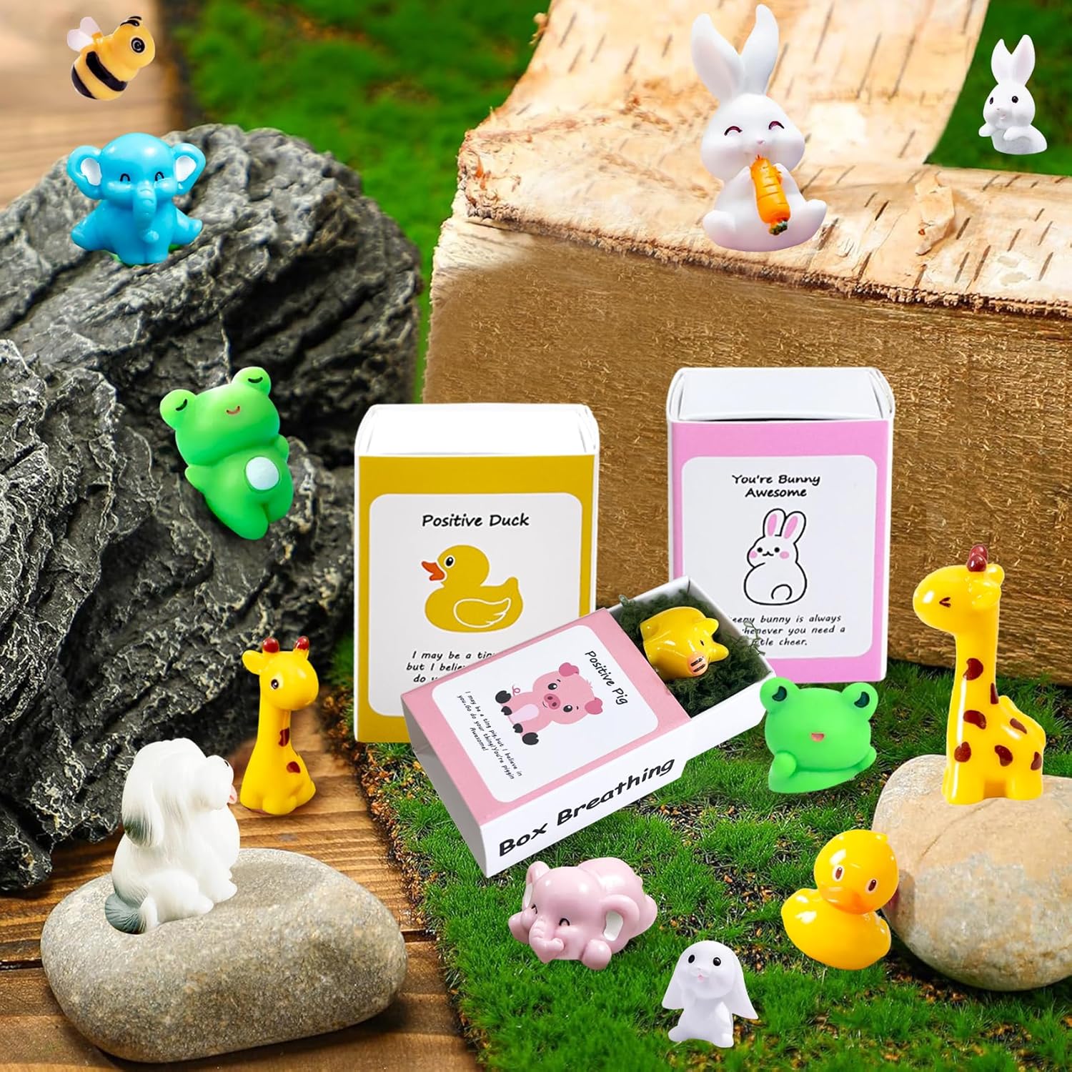 Positive Bee Gifts | 10 Set Employee Appreciation Gift Box with Cheer Up Cards - Perfect for Coworkers & Teachers