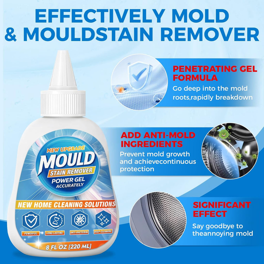 Regine Switzerland Mold Stain Remover Gel - Heavy Duty Cleaner for Home & Washing Machines | 8 Fl Oz