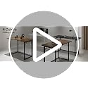 31.5" Small Folding Computer Desk - No Assembly Wooden Writing Desk