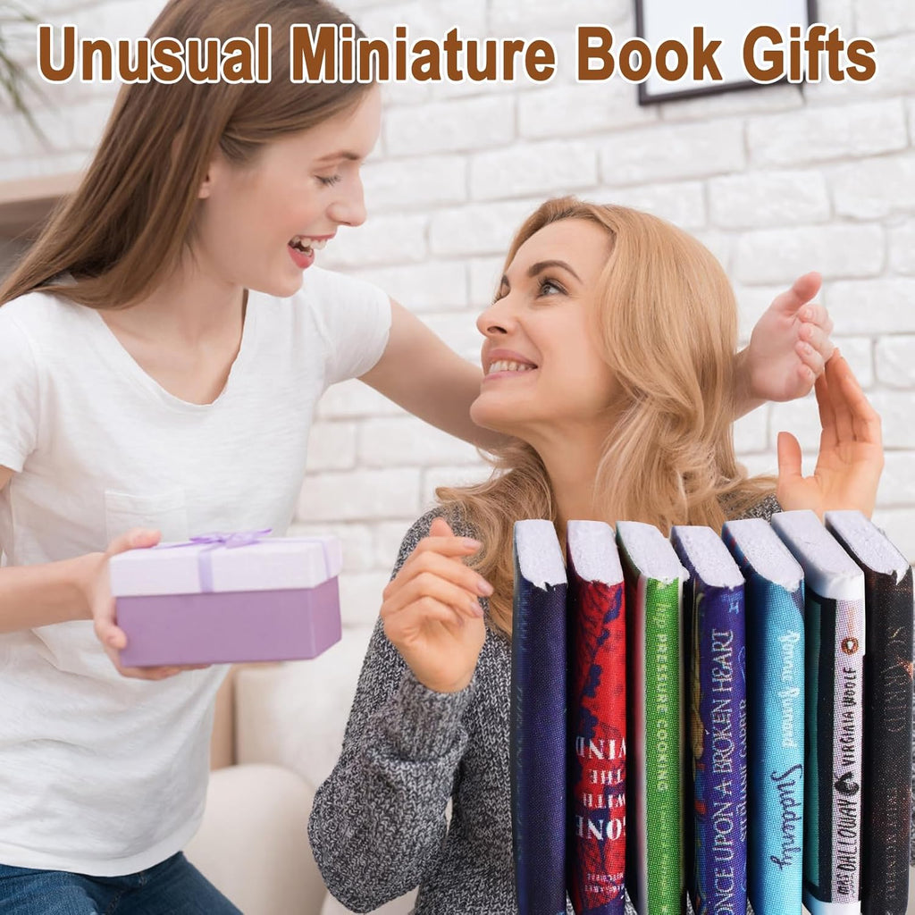 Skiennix Mini Books for Anxiety Relief - 300 Pcs Tiny Book Set for Dollhouse Decor & DIY Projects