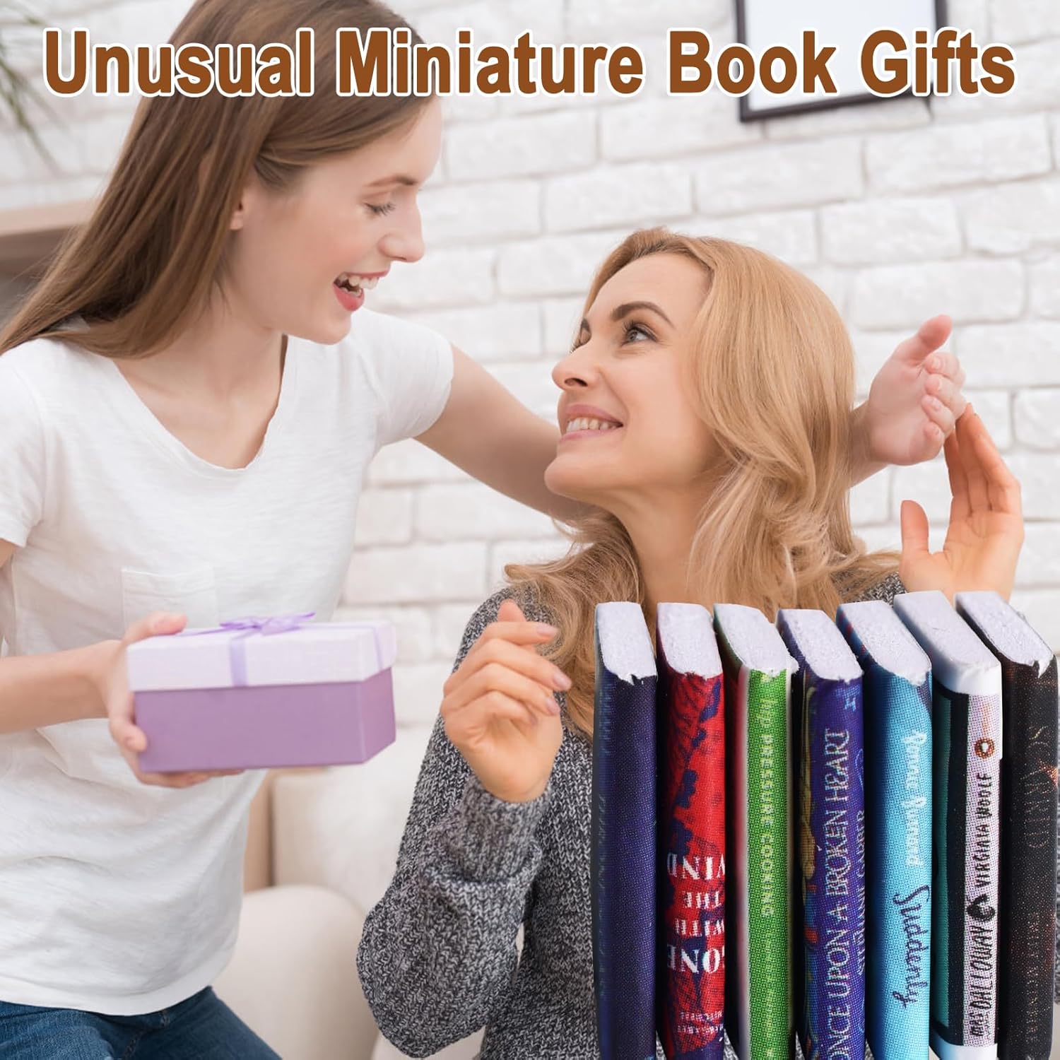 Skiennix Mini Books for Anxiety Relief - 300 Pcs Tiny Book Set for Dollhouse Decor & DIY Projects