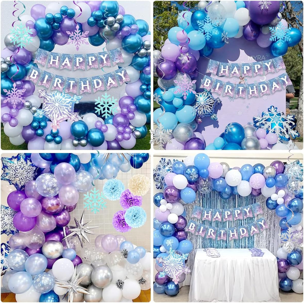 Regine Switzerland Birthday Decorations | 8th Birthday Party Supplies with Balloons, Crown & Banner