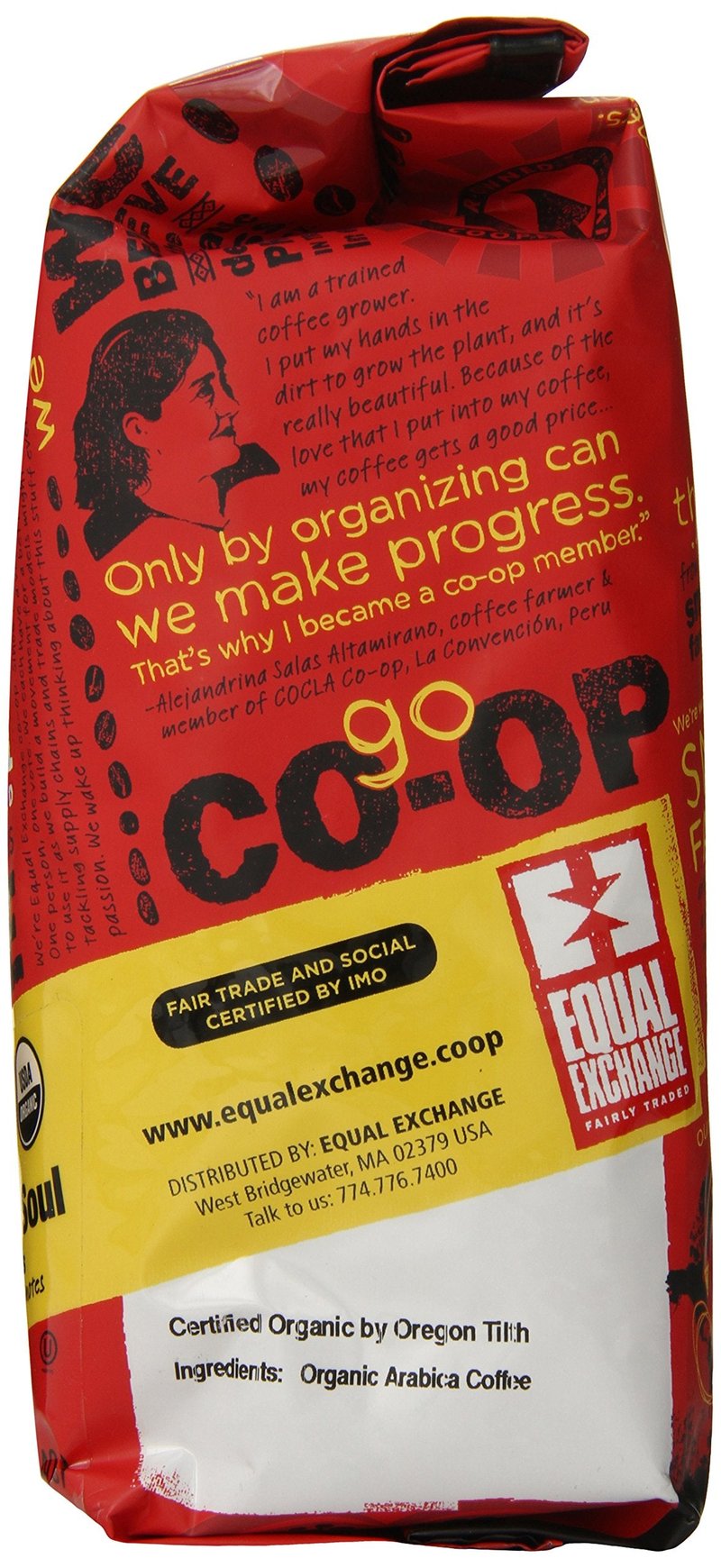 Equal Exchange Organic Coffee, Mind Body Soul, Whole Bean, 12-Ounce Bags (Pack of 3)