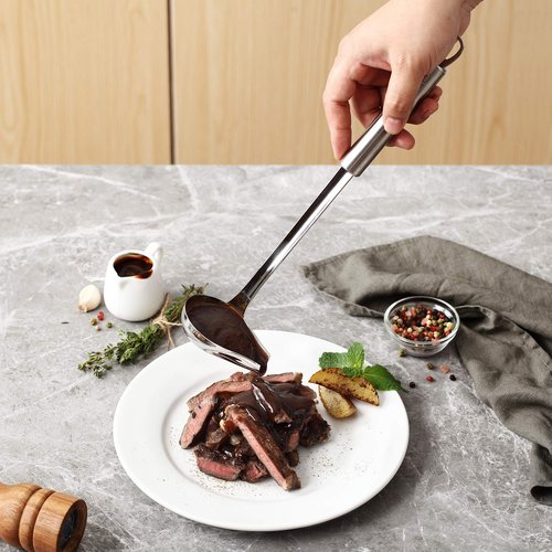 RJ Legend Kitchen Utensil Stainless Steel Cooking Utensils Set (9 Pieces)