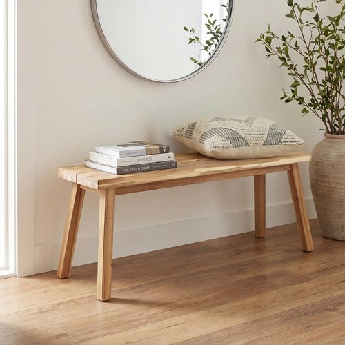 ARROWSTONE Solid Wood Bench for Entryway, Bed Bench, Dining, Plant Stand - Wooden Bench Indoor (47 inches)