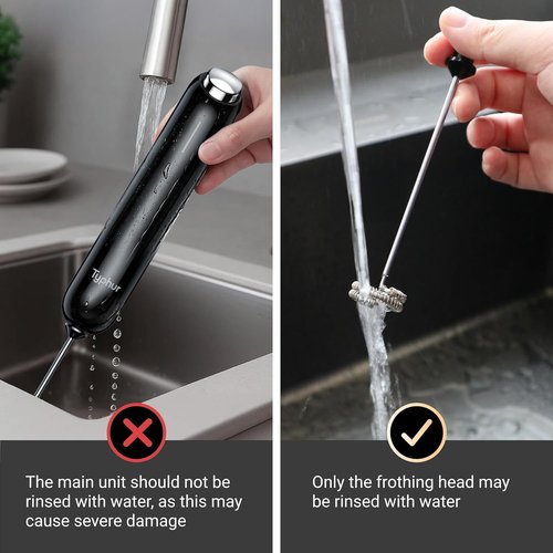 InstaWhisk Milk Frother - Rechargeable Electric Drink Mixer with Variable Speed & Double Whisk