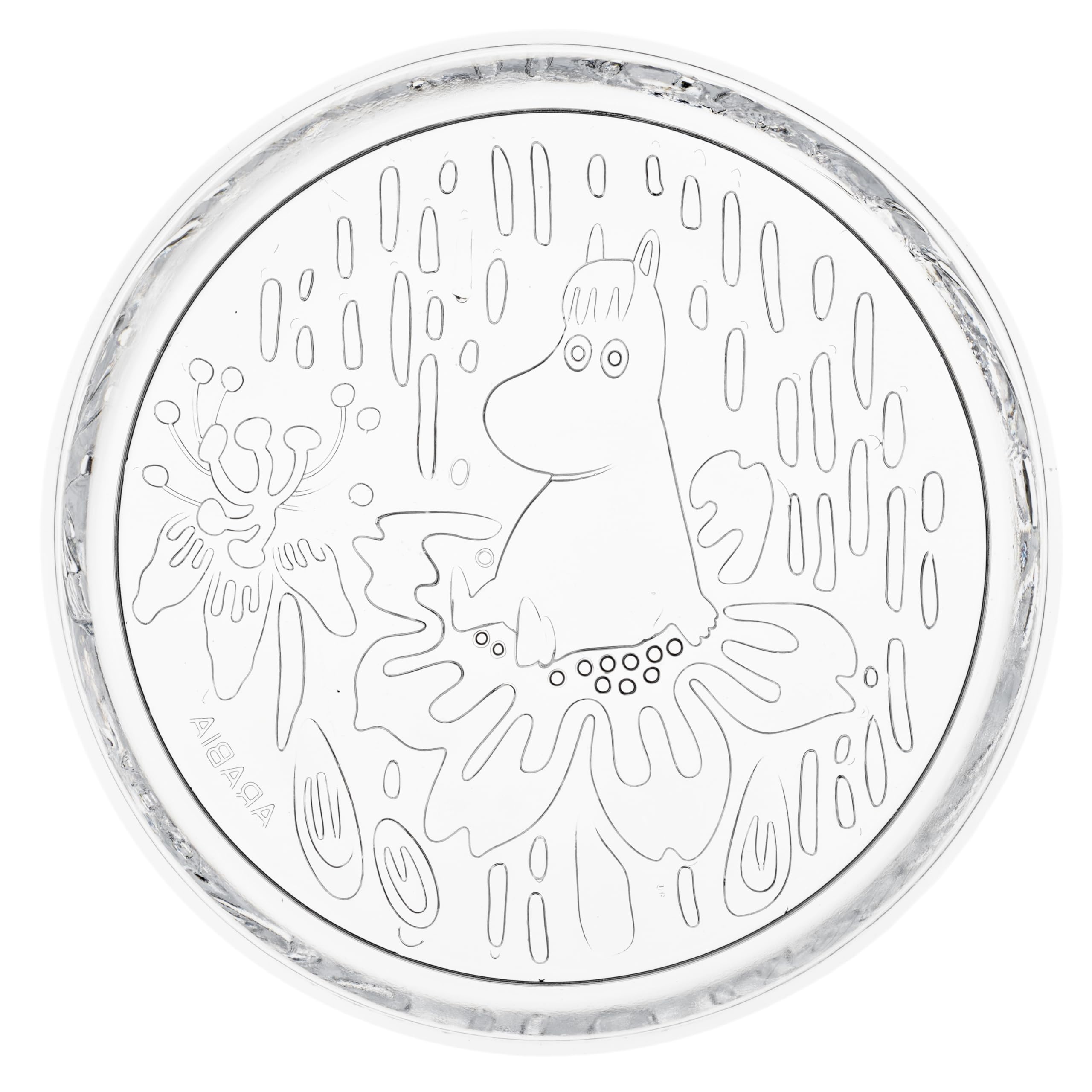 Arabia Moomin Glass Plate 6.1in Clear