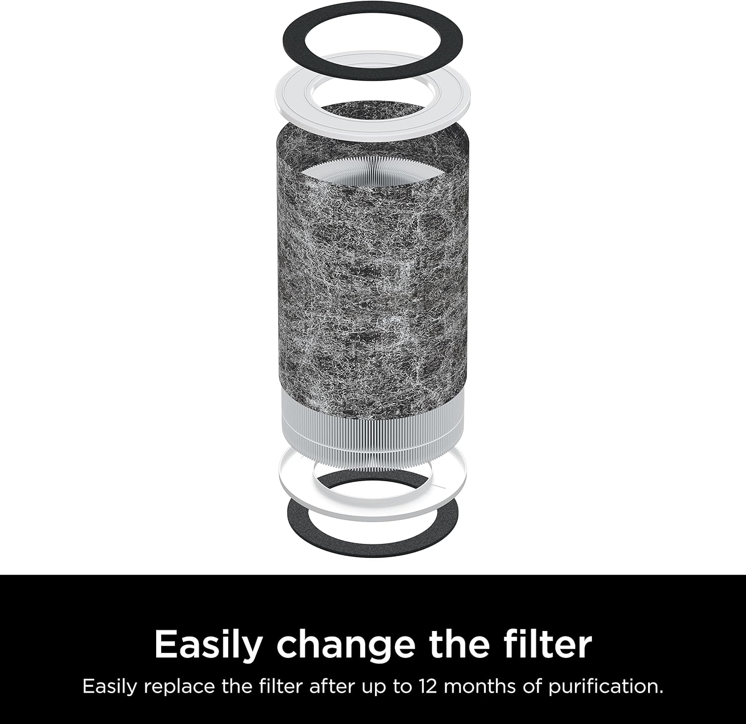 Shark Air Purifier - HEPA Filter with Clean Sense Technology | 1000 Sq Ft Coverage for Home & Kitchen