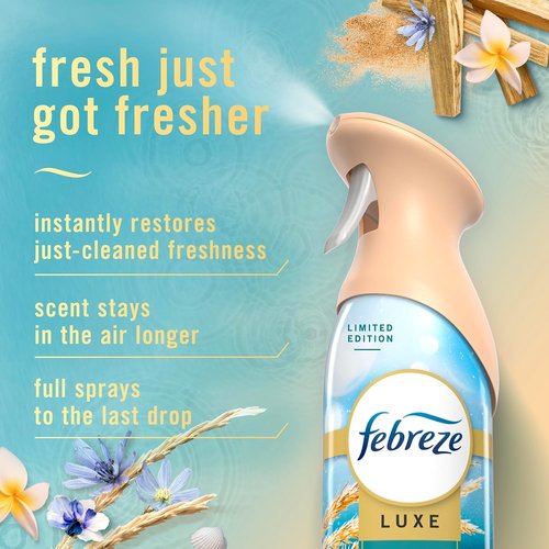 Febreze Air Mist | Odor-Fighting Room Spray Variety Pack | Lilac Sunrise, Warm Ocean Breeze, Summer Golden Hour | 8.1oz (Pack of 3)