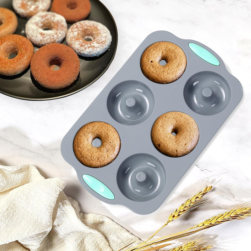 Tongjude Silicone Bakeware Set - 51 Pieces Non-Stick Baking Pans with Muffin, Cake, and Loaf Molds