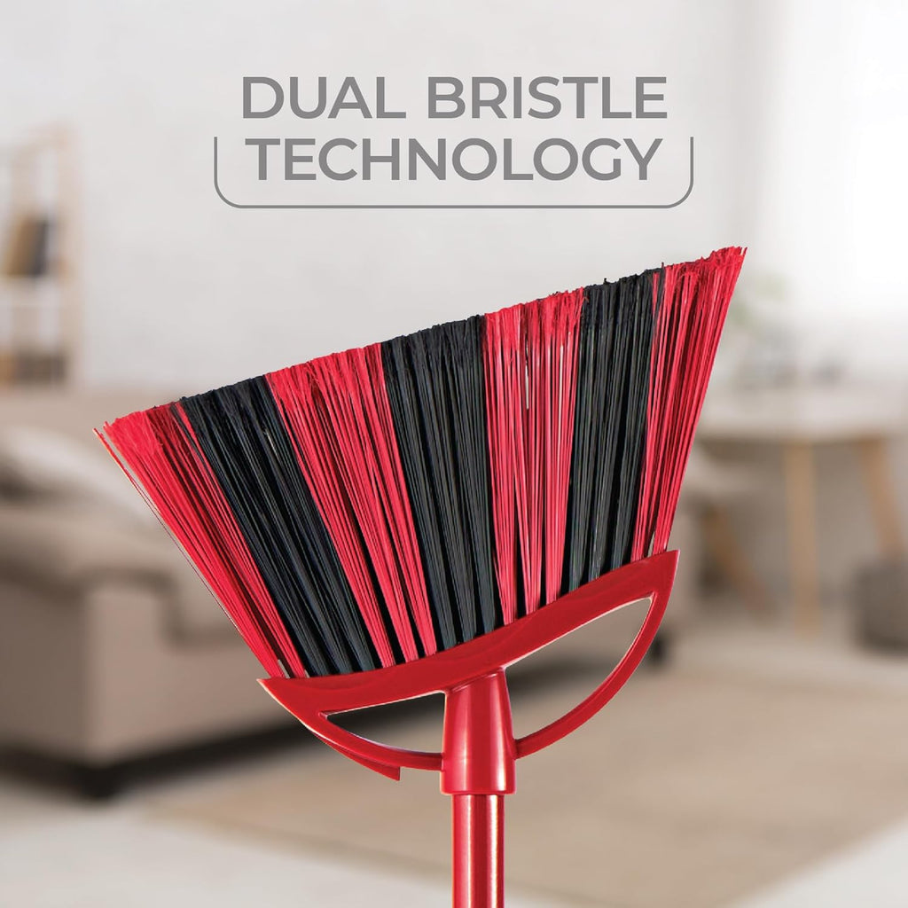 O-Cedar One Sweep Broom - Lightweight Step-On Dustpan for Effortless Pet Hair Removal | Quiet Cleaning Tool