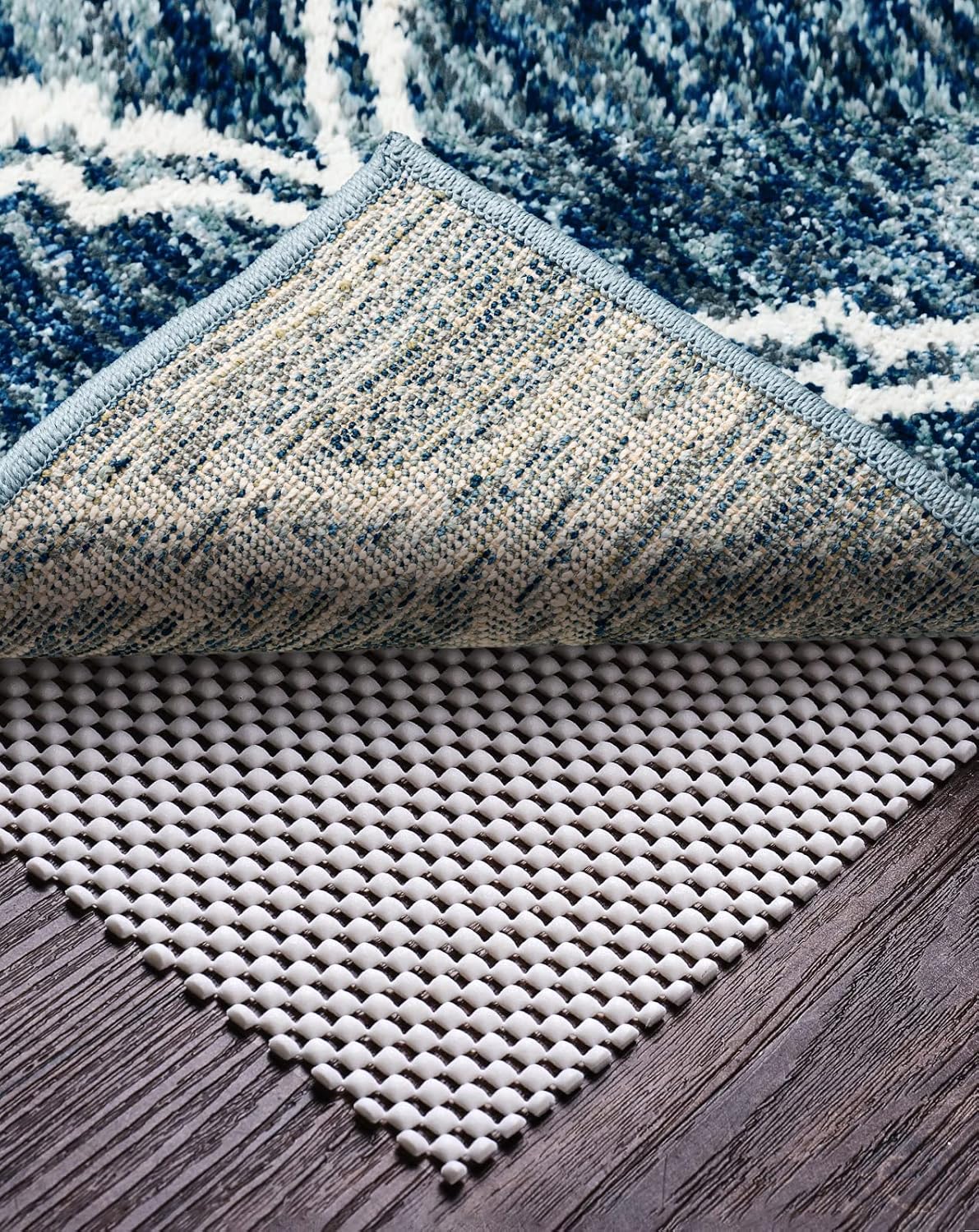 Veken Rug Pad Gripper - Non-Slip 2x8 Ft for Hardwood & Tile Floors | Thick Anti-Skid Mat
