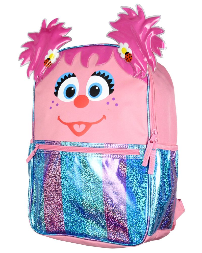 Sesame Street Abby Cadabby Girls Kids School Backpack 17" Cute Book Bag with Padded Adjustable Straps
