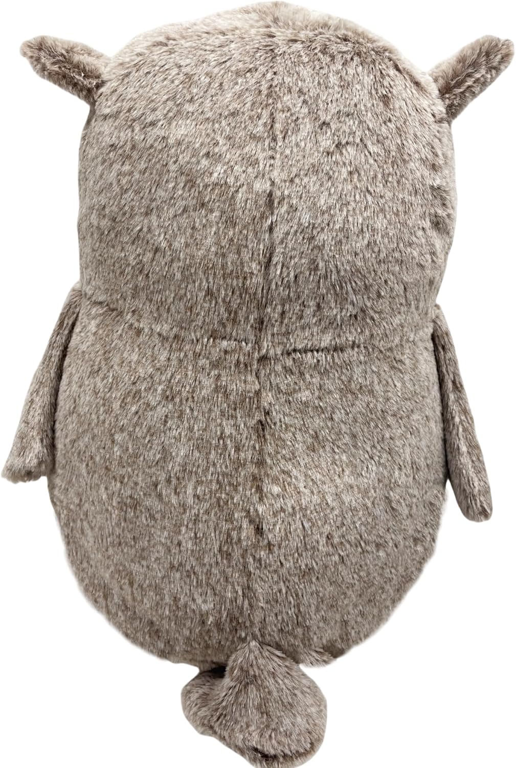 Ryttir 15.7 Inch Chubby Gray Owl Plush Toy - Fun Adventure Stuffed Animal for Kids & Room Decor