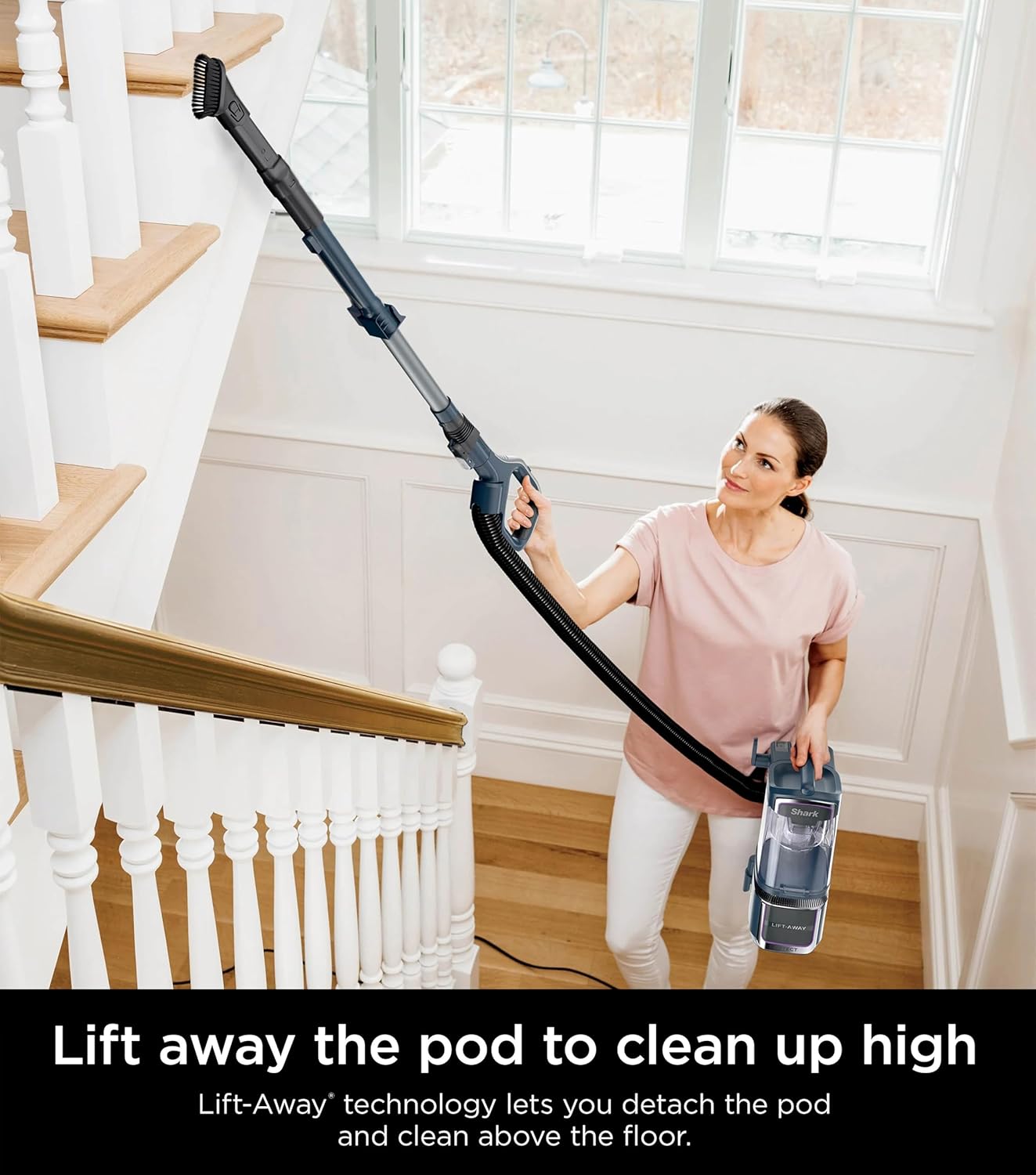 Shark Detect Performance Lift-Away Vacuum - DuoClean, Odor Neutralizer, LED Headlights | 3 Tools Included