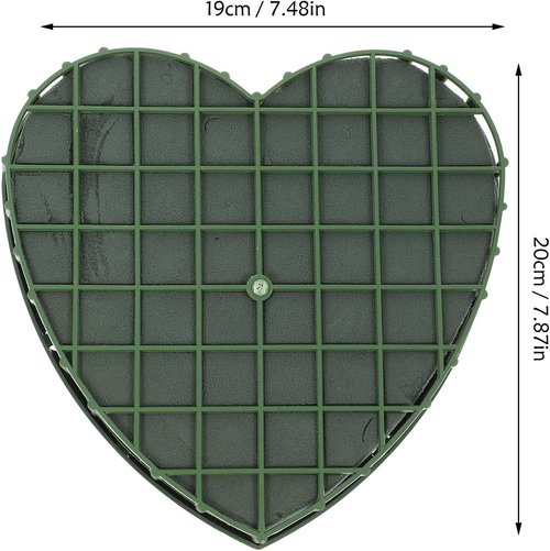 Lurrose Heart Shaped Floral Foam - Ideal for Fresh Flower Arrangements & Wedding Decor