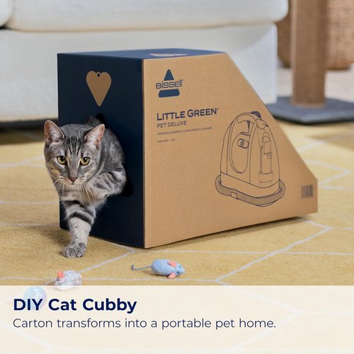 Bissell Little Green Pet Deluxe Portable Carpet Cleaner - Efficient Auto Detailer | Gray/Blue
