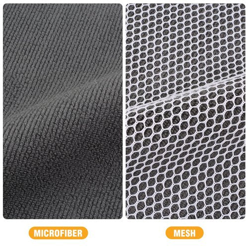 KinHwa Kitchen Washcloths for Dishes Absorbent Microfiber Dish Cloths Quick Dry Dish Rags with Poly Scour Scrub Side Ideal for Kitchen Cleaning (Gray, 12inchx12inch 18 Pack)