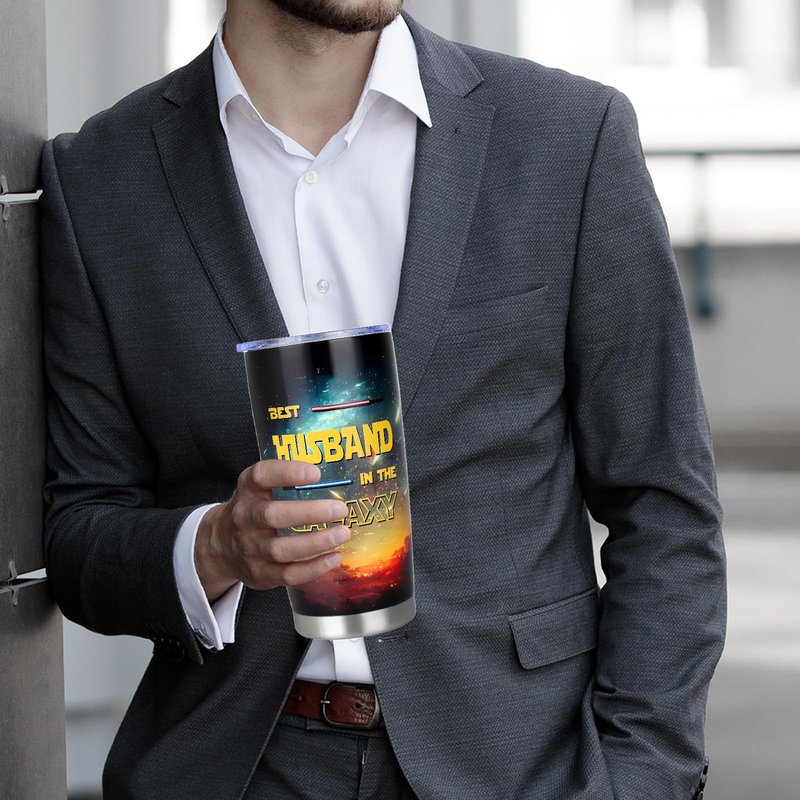 DECZHIYU Gifts for Husband from Wife - Husband Gifts for Birthday Fathers Day Valentines Day Christmas - Hubby Gift Ideas from Wife - Romantic Anniversary Wedding Gift for Him Men - 20oz Tumbler