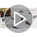 OrbitShell 50Pcs Wooden Cross Bulk with Organza Gift Bags - Handcrafted Walnut Christian Gifts for Church and Easter (Brown/50)