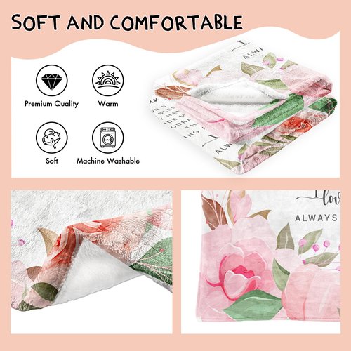 Sunhygge Godmother Gift Blanket 60"x 50" - God Mother Gifts for Women - Godmother Gifts from Godchild - God Mom Gifts from Godson/Goddaughter - Best Godmom Gifts