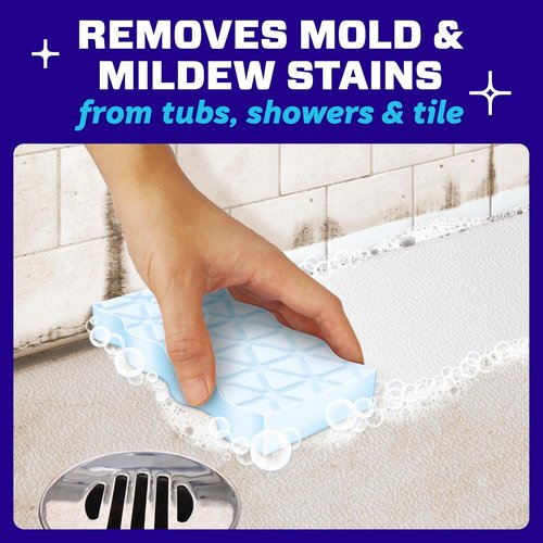 Mr. Clean Magic Eraser Sponge - Powerful Bathroom Cleaner with Febreze Lavender Scent | 7 Count