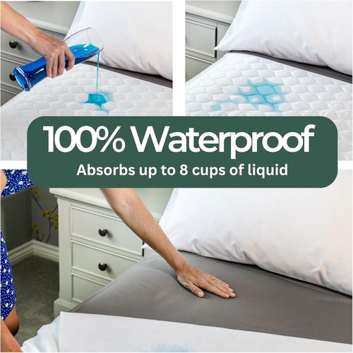 Hygge Sheets®️ Organic Washable Incontinence Bed Pads - 100% Waterproof Bamboo Mattress Protector | Twin Size