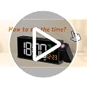 Projection Alarm Clock for Bedroom Ceiling - 180° Rotatable Digital Clock