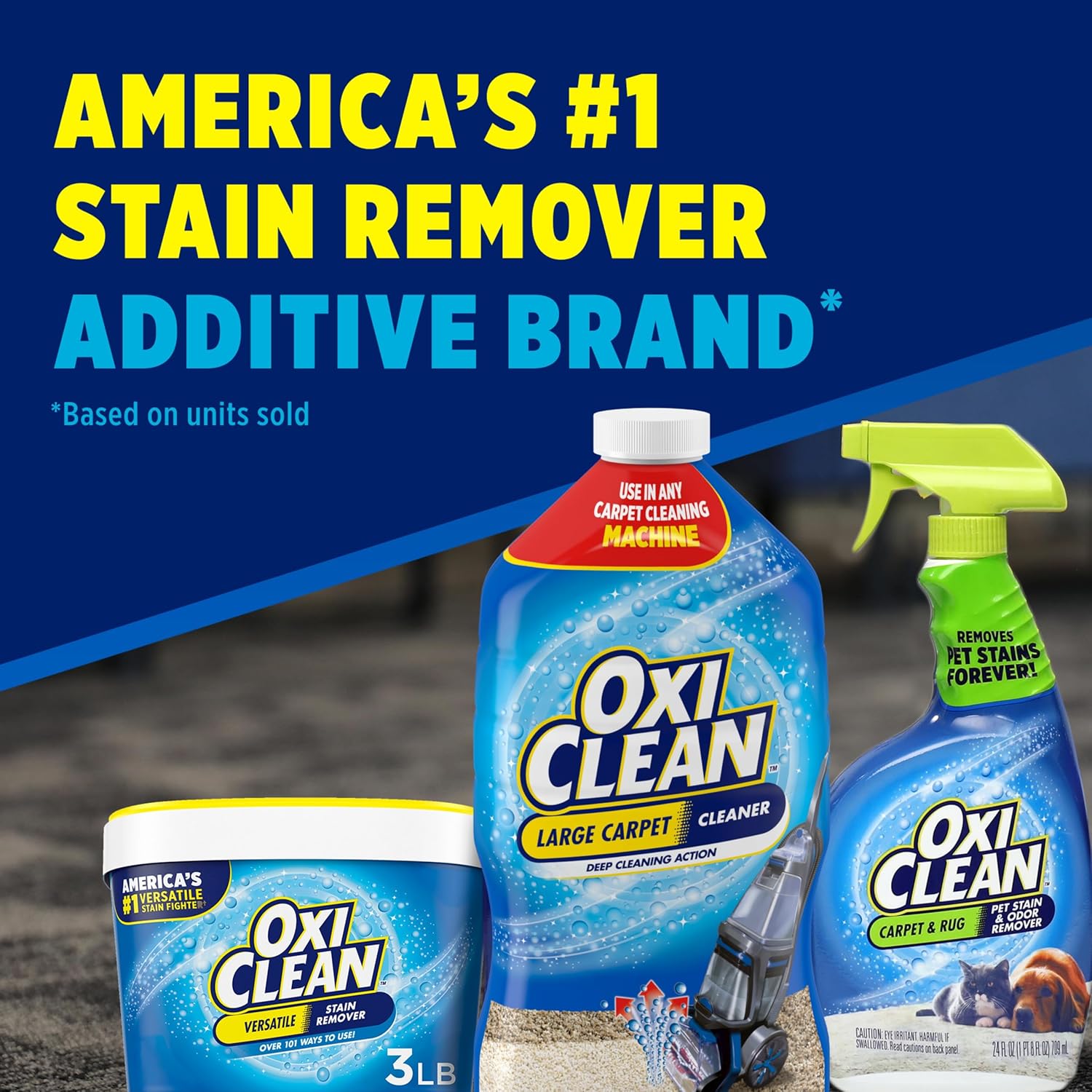 OxiClean Large Carpet Cleaner | Powerful Steam Cleaning Solution - 64 Fl Oz
