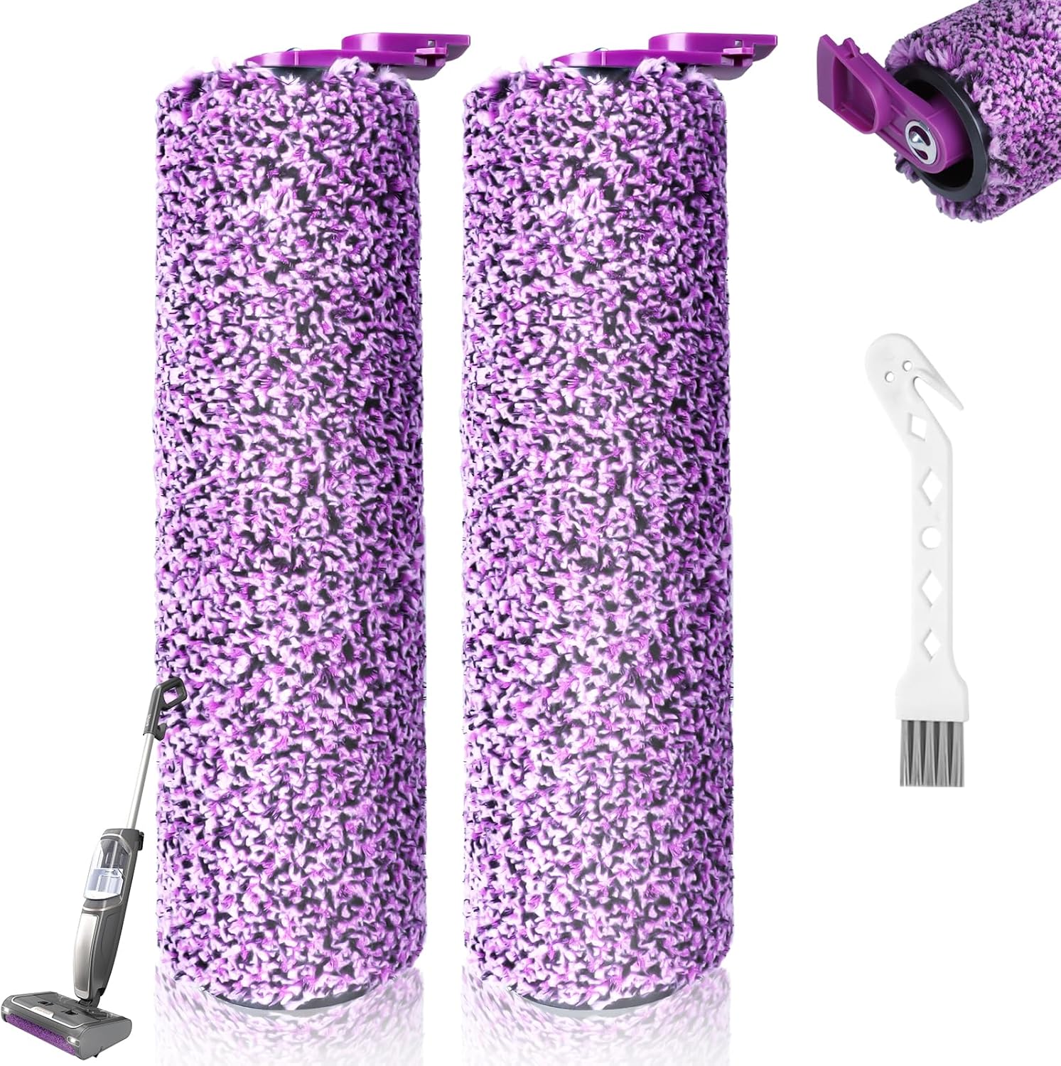 Skiennix 2PCS SD201 Roller - Compatible with Shark Steam Mop Models SD200, SD201C, SD201Q, SD205, SD205CCO