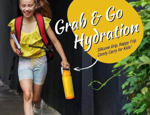 DLOCCOLD Kids Insulated Water Bottle - Leak Proof Straw Lid, Double Wall Stainless Steel, Travel Tumbler