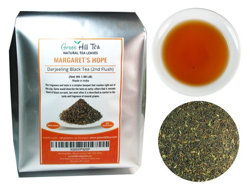 Margaret's Hope Darjeeling Tea, Darjeeling Tea made from the small-leaved Chinese variety of Camellia sinensis var. – 1 lb. Tea in Foil Bag.