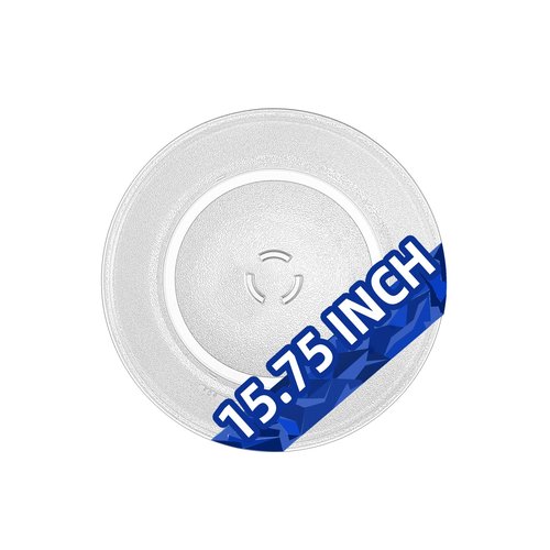 MorefaLife 15.75" Microwave Glass Plate compatible with KitchenAid W11373838 W10832238 W11340343 replacement for 15 3/4 inch Microwave Glass Turntable 461967721091