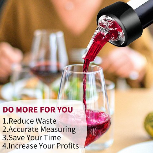 Automatic Measured Bottle Pourer - Quick Shot Spirit Measure Pourer Drinks Wine Cocktail Dispenser Home Bar Tools - 1oz/30ml (24 pack)