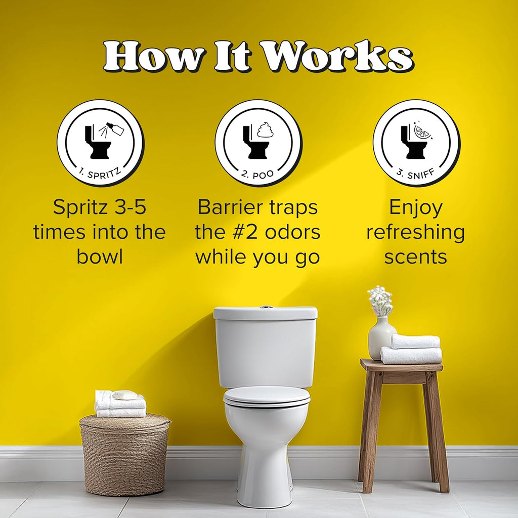 Poo-Pourri Before-You-Go Toilet Spray Bundle - Original Citrus 2 Fl Oz & Travel Size 1 Fl Oz