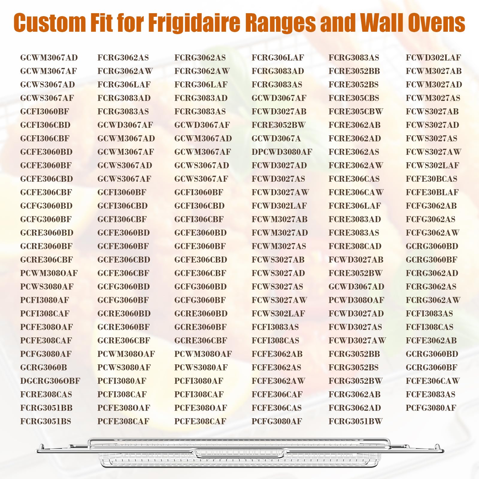 Air Fryer Tray for Frigidaire, Amana 30 inch Gas Range Oven, Air Fryer Basket Tray Set for Frigidaire Wall Ovens Ranges, Universal Stainless Steel Air Fryer Tray, Mesh Air Fryer Basket for Gas Grill