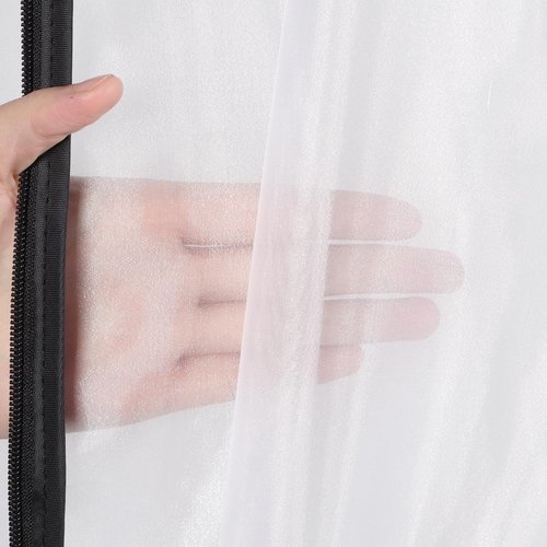 Zilink Breathable Dress Bags for Gowns Long 72” Wedding Dress Storage Bags Silky Dress Bags for Closet Storage with 7" Gussted Wrinkle Free for Long Evening Dresses Puffy Dress Storage, Set of 4