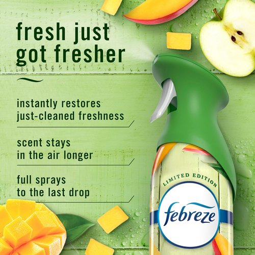 Febreze Air Mist | Odor-Fighting Room Spray | Lilac Sunrise, Summer Peaches & Mango Splash | 8.1oz (Pack of 3)