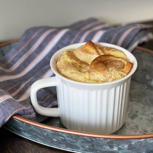 CorningWare 20oz Ceramic Meal Mugs - 2-Pack with BPA-Free Vented Lids | French White Design