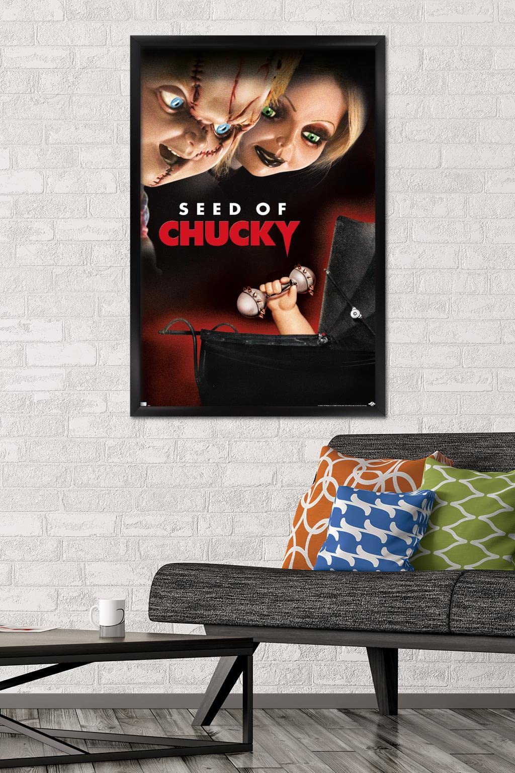 Trends International Child's Play: Seed of Chucky - One Sheet Wall Poster, 22.375" x 34", Black Framed Version