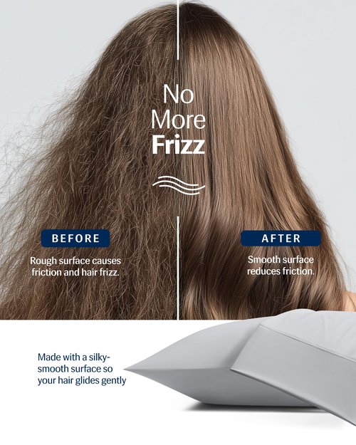 REST® Evercool®+ Cooling Pillowcases Standard - 2 Pillowcases for Sensitive Skin, Silver Infused Fabric for Hygienic Sleep, Silky Smooth for Curly Hair, High Elastic for Snug Fit (19x29 inches)
