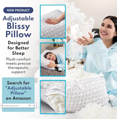 Blissy Silk Pillowcase - 100% Pure Mulberry Silk for Hair & Skin - 22 Momme, Available in White, Standard, Queen & King Sizes