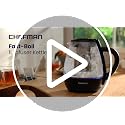 1L Electric Kettle with Tea Infuser – Compact Stainless Steel Hot Water Boiler