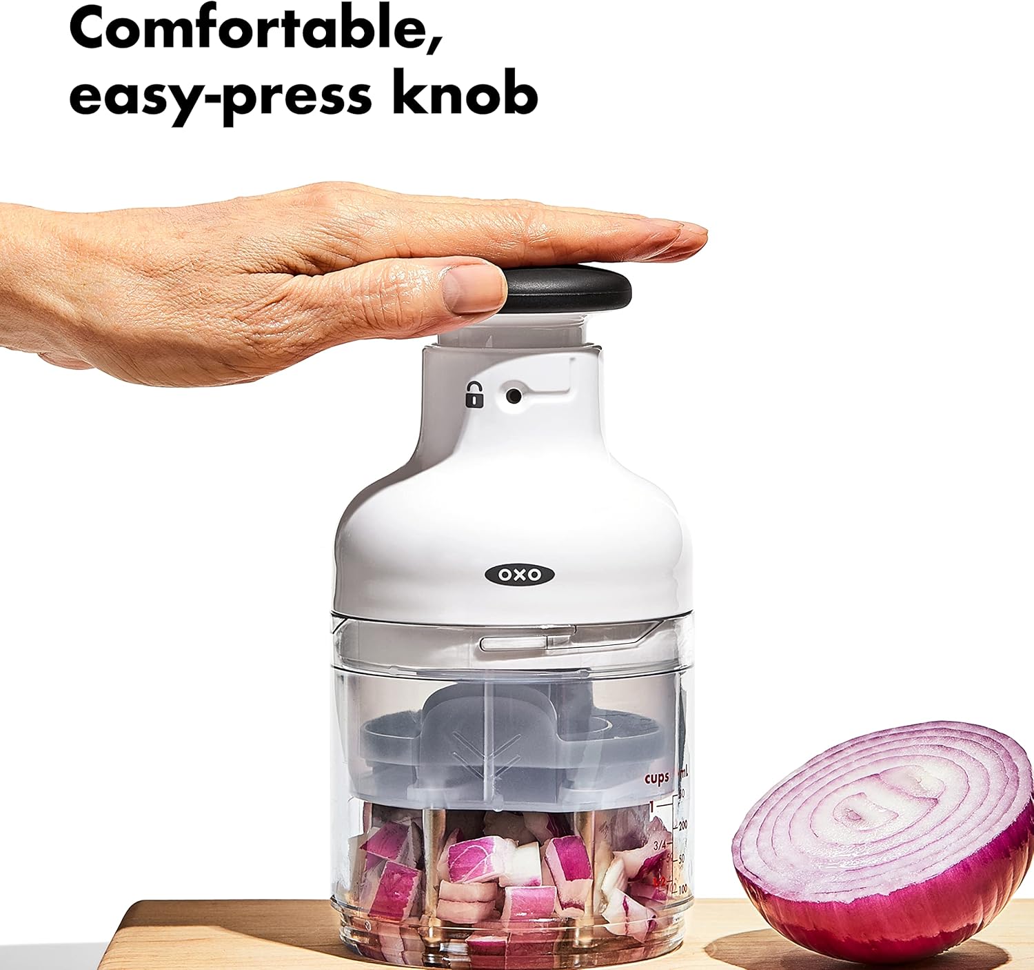 OXO Good Grips Vegetable Chopper - Effortless Dicing & Slicing | Compact Kitchen Tool